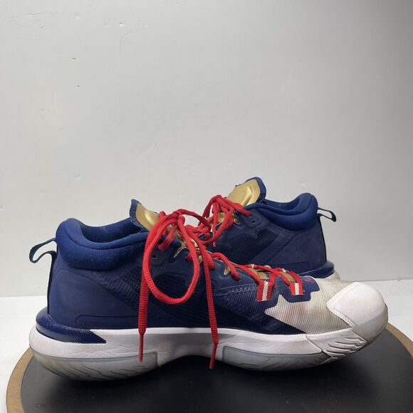 Jordan Zion Williamson\'s‎ 1 USA Basketball Shoes Men 13 Blue White Red Gold main image 10